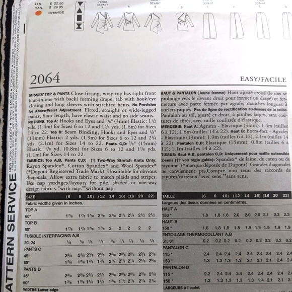 Vogue 2064 size 18,20,22 Donna Karan pattern only - Picture 2 of 3